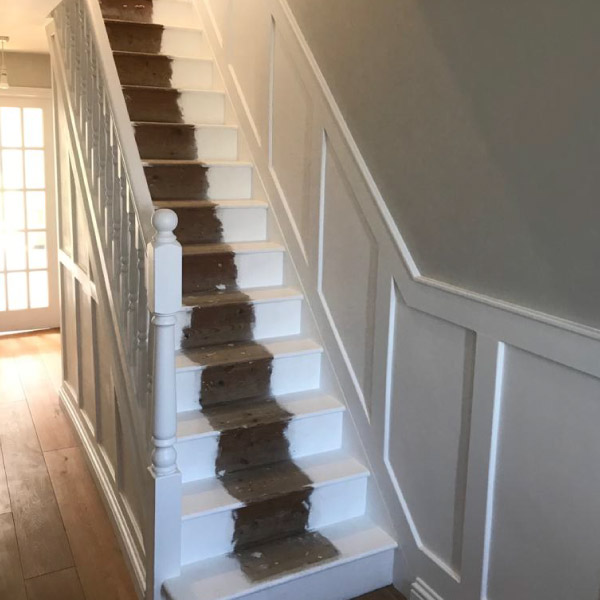 hall & staircase painting after